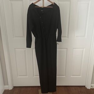 MAJE Paris Black Wool-Blend Jumpsuit – Size 38 (US 6)